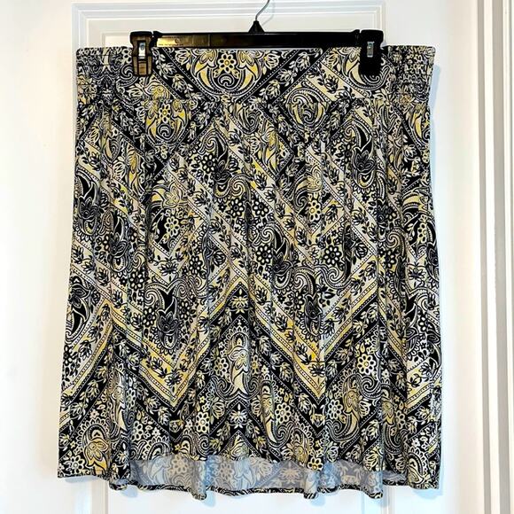Lane Bryant Floral and Geometric Print Skirt - Picture 1 of 8